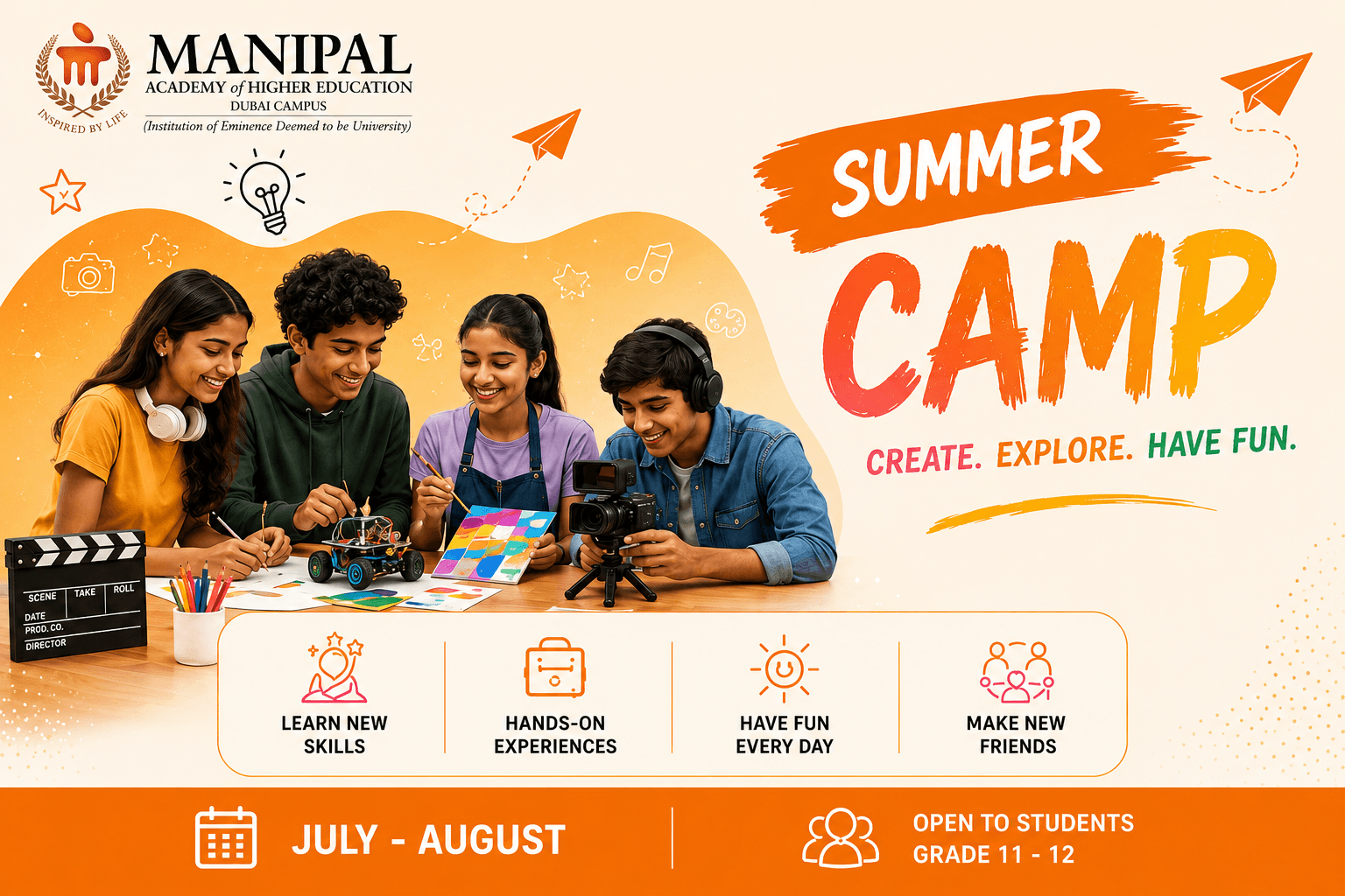 MAHE Dubai Launches Summer Camp 2026 to Give School Students a Head Start on University Life